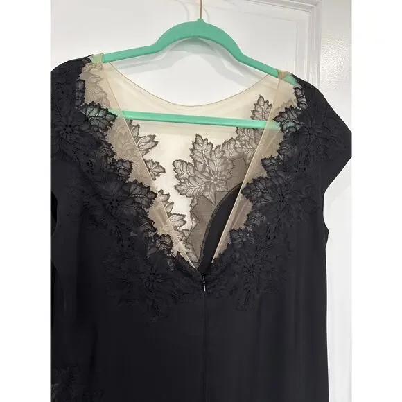 Tadashi Shoji Embroidered Floral Illusion Gown, 16 - Picture 4 of 8